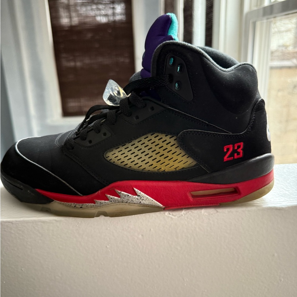 Jordan Athletic Shoes Black Red